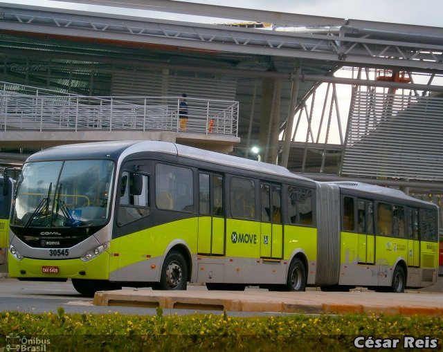 Bettania Ônibus 30545 na cidade de Belo Horizonte, Minas Gerais, Brasil, por César Ônibus. ID da foto: 2502192.