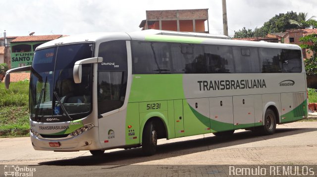 Transbrasiliana Transportes e Turismo 51231 na cidade de São Luís, Maranhão, Brasil, por Romulo de Oliveira Clementino. Número da foto: #2503045.