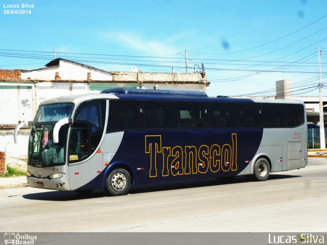 Transcol - Transportes Coletivos Ltda. 1006 na cidade de Jaboatão dos Guararapes, Pernambuco, Brasil, por Lucas Silva. ID da foto: 2502953.
