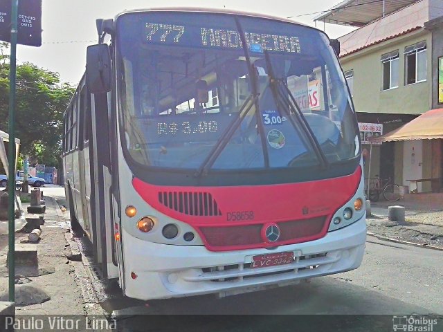 Auto Viação Bangu D58658 na cidade de Rio de Janeiro, Rio de Janeiro, Brasil, por Paulo Vitor Lima. ID da foto: 2504677.