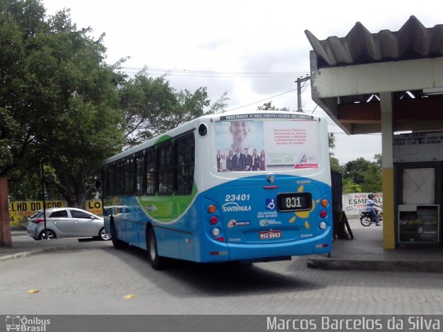 Expresso Santa Paula 23401 na cidade de Serra, Espírito Santo, Brasil, por Marcos Barcelos da Silva. Número da foto: #2507067.