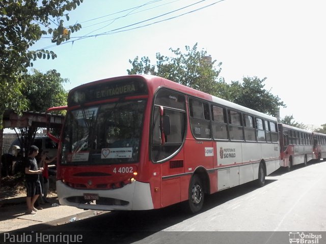 Express Transportes Urbanos Ltda 4 4002 na cidade de São Paulo, São Paulo, Brasil, por Paulo Henrique. Número da foto: #2506963.