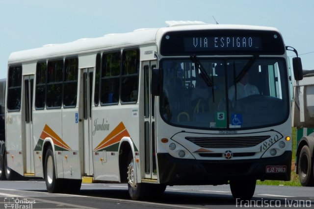 Jandaia Transportes e Turismo 1830 na cidade de Anhumas, São Paulo, Brasil, por Francisco Ivano. ID da foto: 2507677.