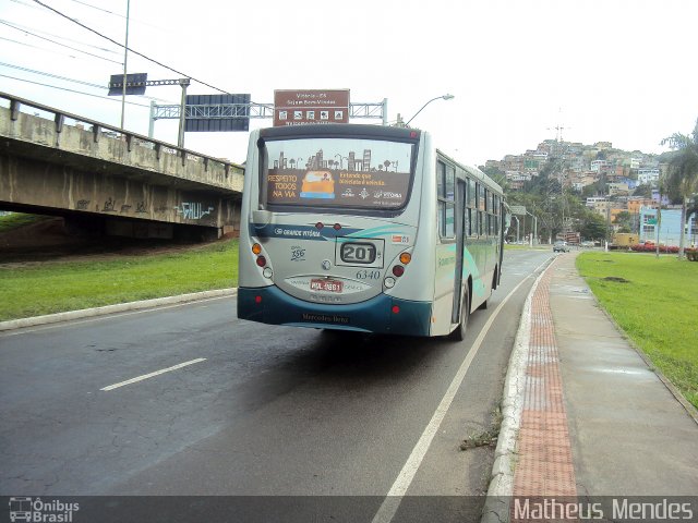 Viação Grande Vitória 6340 na cidade de Vitória, Espírito Santo, Brasil, por Matheus Mendes. ID da foto: 2457288.