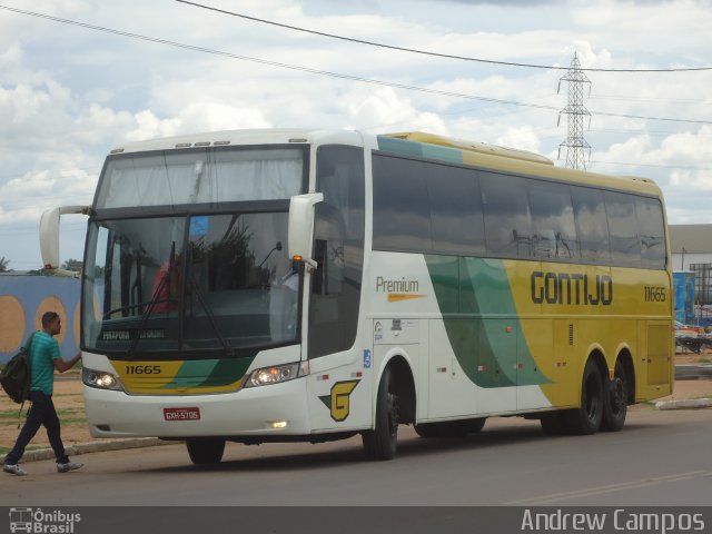 Empresa Gontijo de Transportes 11665 na cidade de Pirapora, Minas Gerais, Brasil, por Andrew Campos. ID da foto: 2457023.