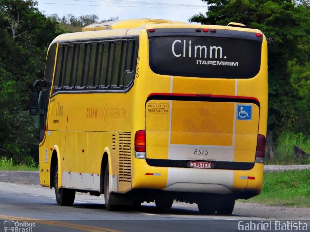 Viação Itapemirim 8515 na cidade de Paraíba do Sul, Rio de Janeiro, Brasil, por Gabriel Batista. ID da foto: 2458412.