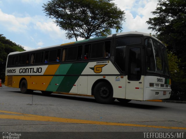 Empresa Gontijo de Transportes 9805 na cidade de São Paulo, São Paulo, Brasil, por Stefano  Rodrigues dos Santos. Número da foto: #2457388.