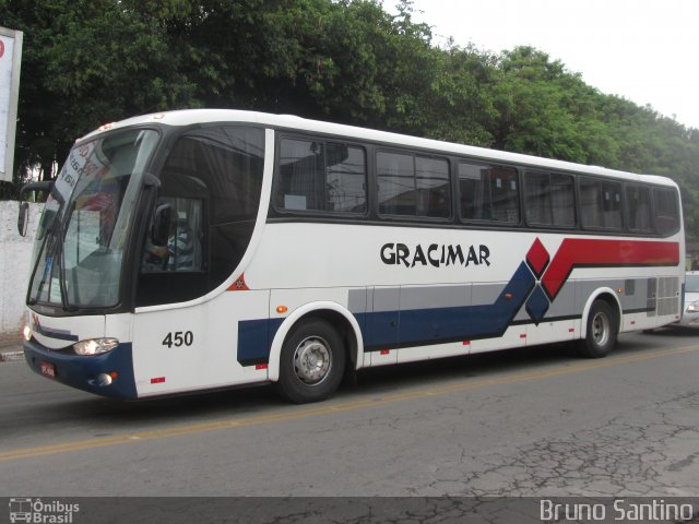 Gracimar Transporte e Turismo 450 na cidade de Embu das Artes, São Paulo, Brasil, por Bruno Santino. Número da foto: #2457651.