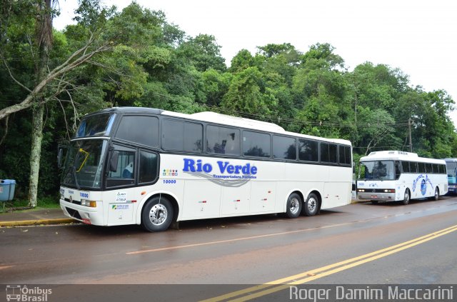 Rio Verde Transportadora Turística 10000 na cidade de Foz do Iguaçu, Paraná, Brasil, por Roger Damim Maccarini. ID da foto: 2509165.