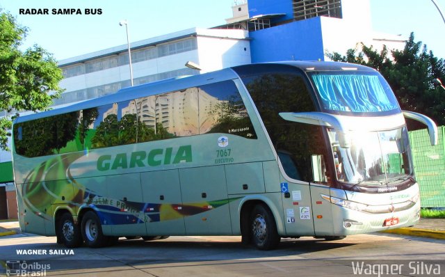 Viação Garcia 7067 na cidade de São Paulo, São Paulo, Brasil, por Wagner Silva. ID da foto: 2508036.