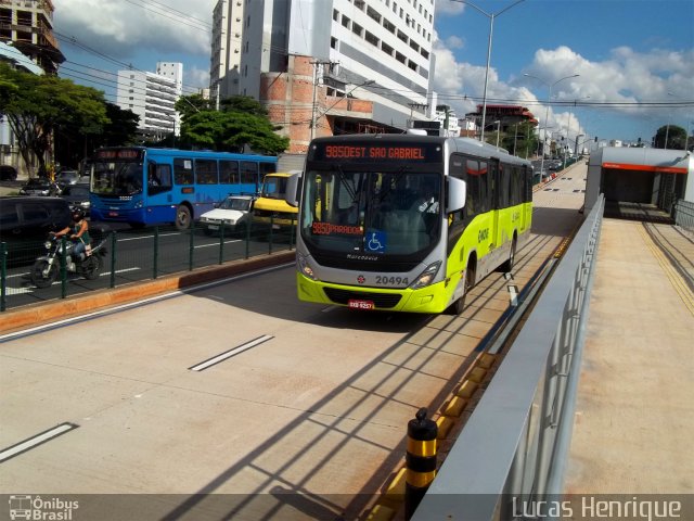 SM Transportes 20494 na cidade de Belo Horizonte, Minas Gerais, Brasil, por Lucas Henrique . ID da foto: 2508980.