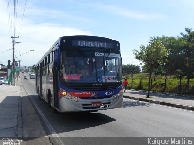 Radial Transporte Coletivo 41.582 na cidade de Itaquaquecetuba, São Paulo, Brasil, por Kaique Martins. ID da foto: 2508939.