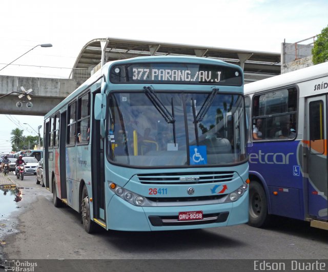 Maraponga Transportes 26411 na cidade de Fortaleza, Ceará, Brasil, por Edson  Duarte de Lima. Número da foto: #2508737.