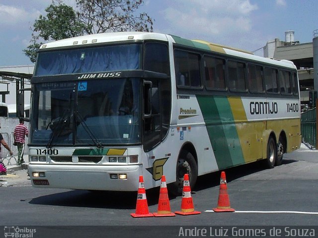 Empresa Gontijo de Transportes 11400 na cidade de Rio de Janeiro, Rio de Janeiro, Brasil, por André Luiz Gomes de Souza. ID da foto: 2509294.