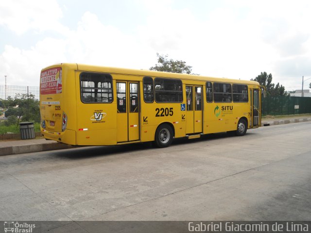 Viação Jundiaiense 2205 na cidade de Jundiaí, São Paulo, Brasil, por Gabriel Giacomin de Lima. ID da foto: 2458855.