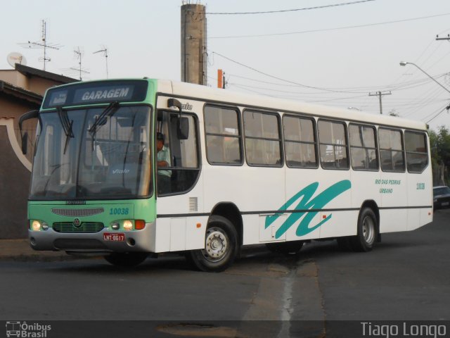 Sigma Transportes Coletivos 10038 na cidade de Rio das Pedras, São Paulo, Brasil, por Tiago Longo. ID da foto: 2458873.