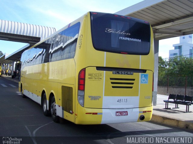 Viação Itapemirim 48115 na cidade de Belo Horizonte, Minas Gerais, Brasil, por Maurício Nascimento. Número da foto: #2462272.