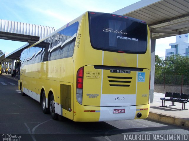 Viação Itapemirim 48115 na cidade de Belo Horizonte, Minas Gerais, Brasil, por Maurício Nascimento. ID da foto: 2462272.