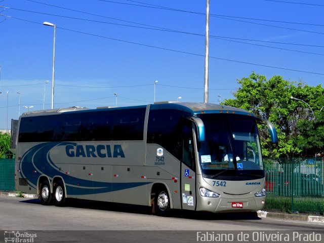 Viação Garcia 7542 na cidade de São Paulo, São Paulo, Brasil, por Fabiano de Oliveira Prado. ID da foto: 2461115.