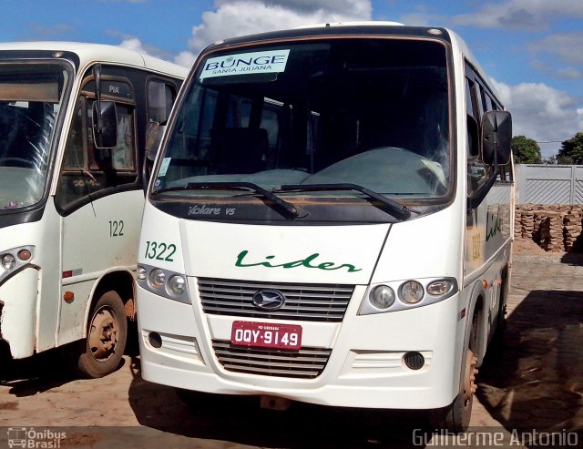 Empresa de Transportes Lider 1322 na cidade de Araxá, Minas Gerais, Brasil, por Guilherme Antonio. Número da foto: #2463552.