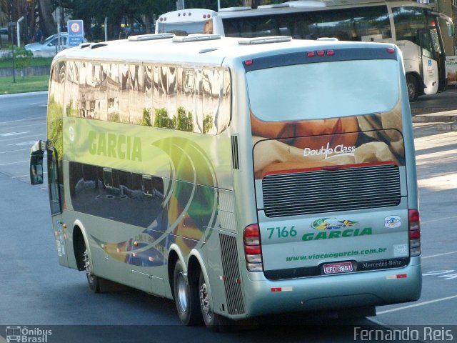 Viação Garcia 7166 na cidade de Ribeirão Preto, São Paulo, Brasil, por Fernando Reis. ID da foto: 2462885.