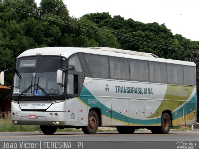 Transbrasiliana Transportes e Turismo 50401 na cidade de Teresina, Piauí, Brasil, por João Victor. Número da foto: #2463051.