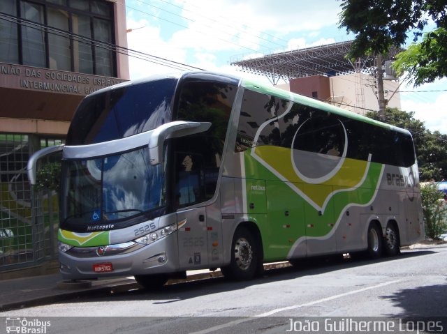 Brasil Sul Linhas Rodoviárias 2525 na cidade de Bauru, São Paulo, Brasil, por João Guilherme Lopes. ID da foto: 2463103.