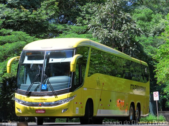 Viação Itapemirim 60537 na cidade de São Paulo, São Paulo, Brasil, por Fabiano de Oliveira Prado. ID da foto: 2464999.