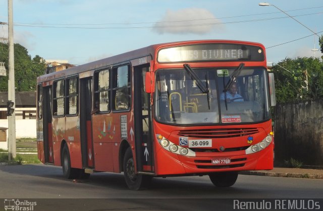 Viação Primor 36-099 na cidade de São Luís, Maranhão, Brasil, por Romulo de Oliveira Clementino. Número da foto: #2465530.