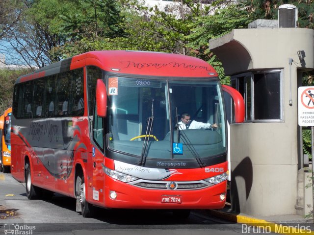 Empresa de Ônibus Pássaro Marron 5406 na cidade de São Paulo, São Paulo, Brasil, por Bruno Mendes. ID da foto: 2465430.