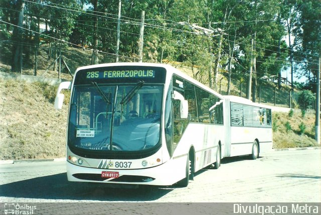 Metra - Sistema Metropolitano de Transporte 8037 na cidade de São Bernardo do Campo, São Paulo, Brasil, por Marco  Tulio. ID da foto: 2464838.