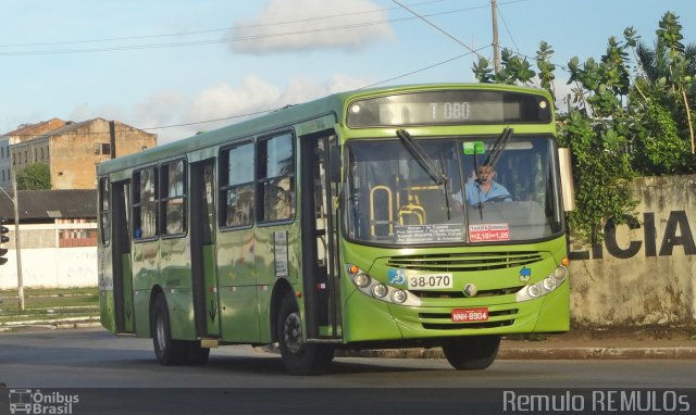 TCM - Transportes Coletivos Maranhense 38-070 na cidade de São Luís, Maranhão, Brasil, por Romulo de Oliveira Clementino. Número da foto: #2465600.