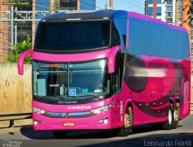 Viação Garcia 7259 na cidade de São Paulo, São Paulo, Brasil, por Leonardo Fidelli. Número da foto: #2466306.