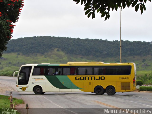 Empresa Gontijo de Transportes 11545 na cidade de João Monlevade, Minas Gerais, Brasil, por Mairo de Magalhães. ID da foto: 2465283.