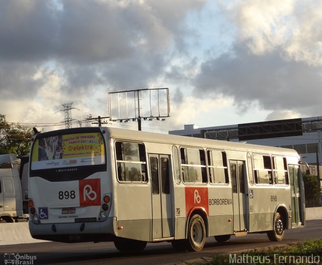 Borborema Imperial Transportes 898 na cidade de Recife, Pernambuco, Brasil, por Matheus Fernando. ID da foto: 2466267.