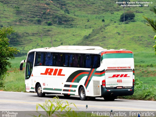 RIL - Rodoviário Ibitinguense Ltda. 455 na cidade de João Monlevade, Minas Gerais, Brasil, por Antonio Carlos Fernandes. ID da foto: 2465519.