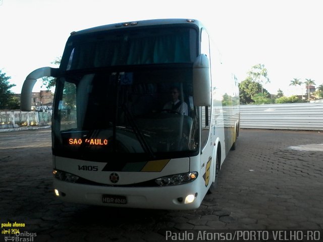 Empresa Gontijo de Transportes 14105 na cidade de Porto Velho, Rondônia, Brasil, por Afonso de Sousa. Número da foto: #2467810.