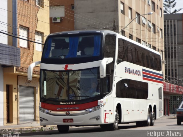 Expresso Embaixador 426 na cidade de Pelotas, Rio Grande do Sul, Brasil, por Felipe Alves. ID da foto: 2467708.