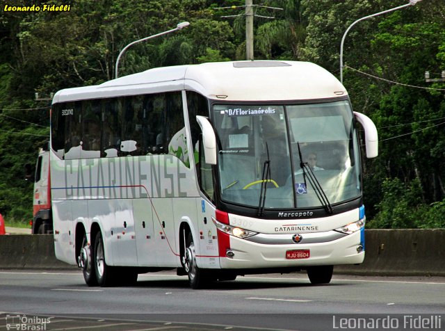 Auto Viação Catarinense 3309 na cidade de Balneário Camboriú, Santa Catarina, Brasil, por Leonardo Fidelli. Número da foto: #2466433.