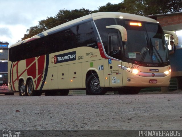 TransTupi Turismo e Fretamento 3200 na cidade de Curitiba, Paraná, Brasil, por Alexandre Rodrigo. ID da foto: 2468213.