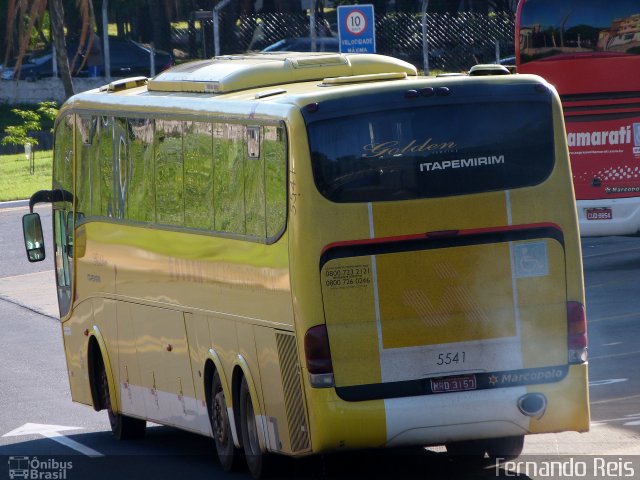Viação Itapemirim 5541 na cidade de Ribeirão Preto, São Paulo, Brasil, por Fernando Reis. Número da foto: #2466794.