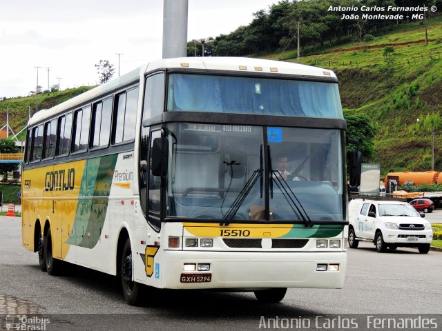 Empresa Gontijo de Transportes 15510 na cidade de João Monlevade, Minas Gerais, Brasil, por Antonio Carlos Fernandes. Número da foto: #2468867.