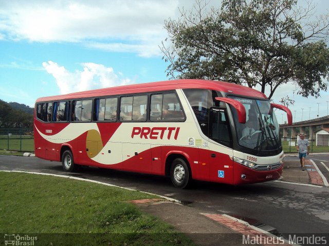 Viação Pretti 10000 na cidade de Vitória, Espírito Santo, Brasil, por Matheus Mendes. Número da foto: #2468616.