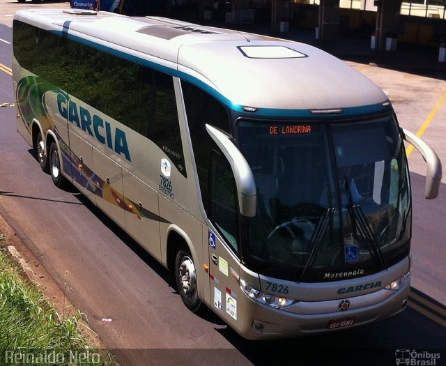 Viação Garcia 7826 na cidade de Ribeirão Preto, São Paulo, Brasil, por Reinaldo Neto. Número da foto: #2468941.