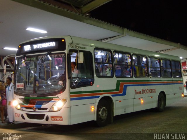 Transnacional Transp. de Passageiros 0707 na cidade de Campina Grande, Paraíba, Brasil, por Ruan Silva. Número da foto: #2468842.