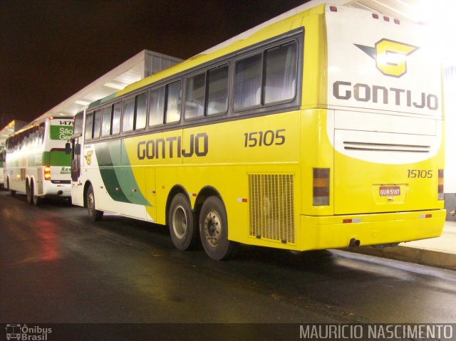 Empresa Gontijo de Transportes 15105 na cidade de Belo Horizonte, Minas Gerais, Brasil, por Maurício Nascimento. ID da foto: 2468578.