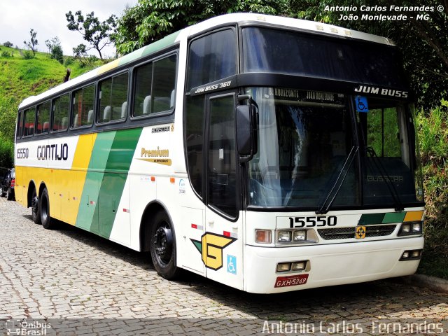 Empresa Gontijo de Transportes 15550 na cidade de João Monlevade, Minas Gerais, Brasil, por Antonio Carlos Fernandes. ID da foto: 2468805.