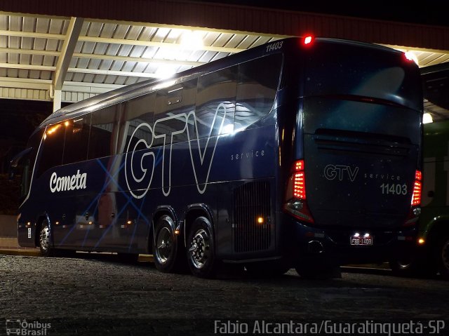 Viação Cometa 11403 na cidade de Guaratinguetá, São Paulo, Brasil, por Fabio Alcantara. Número da foto: #2468661.