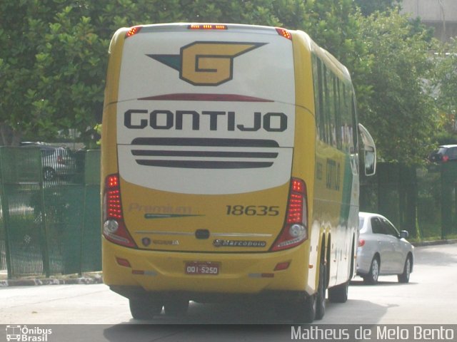 Empresa Gontijo de Transportes 18635 na cidade de São Paulo, São Paulo, Brasil, por Matheus de Melo Bento. Número da foto: #2509588.