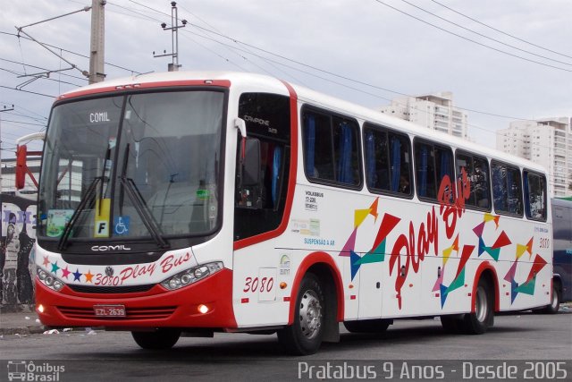 Play Bus Turismo 3080 na cidade de São Paulo, São Paulo, Brasil, por Cristiano Soares da Silva. ID da foto: 2510934.